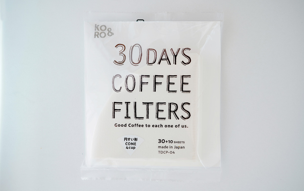 スムーズにコーヒーが淹れられるペーパーフィルター『30 Days Coffee Filters』登場！